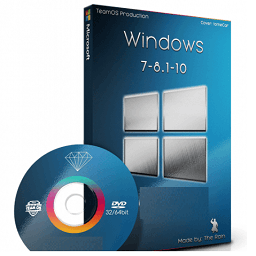 ويندوز  Windows 7-10 -11 (64Bit) فى أسطوانة واحدة